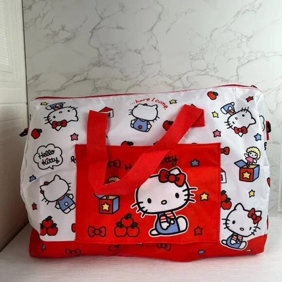 Hello Kitty Red White Tote Bag - Picture 1 of 7